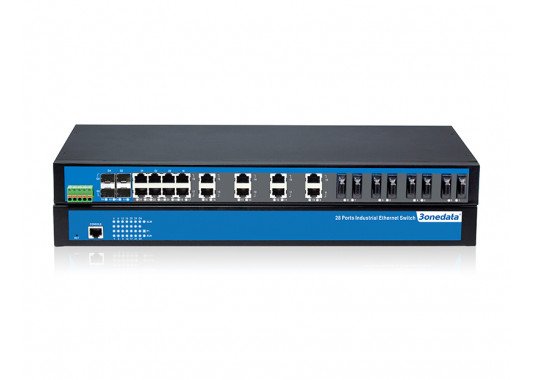 28-prievadų 100M/Gigabit 2-ojo lygmens valdomi pramoniniai Ethernet komutatoriai IES5028